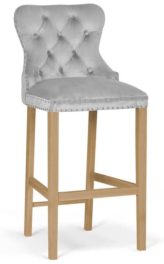 Scaun Bar Madame Gri/Stejar BL03 L70 cm