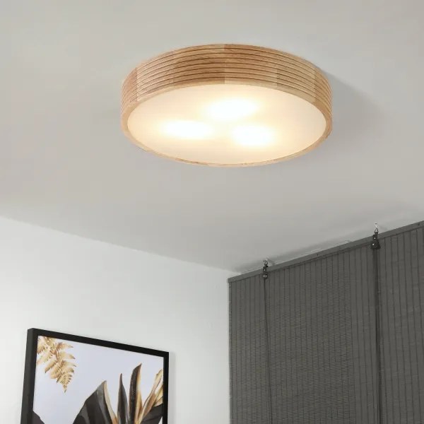 Brilagi - Lampă de tavan LED CARVALHO MODERN 3xE27/60W/230V, diam. 47,5 cm, stejar