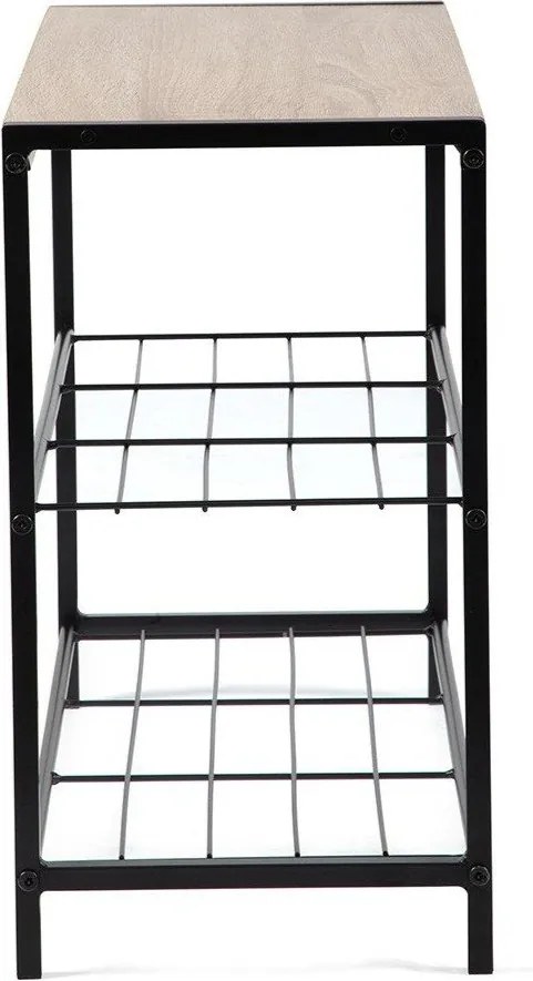 Pantofar negru din oțel 63x44x30 cm Asten – Bonami Essentials