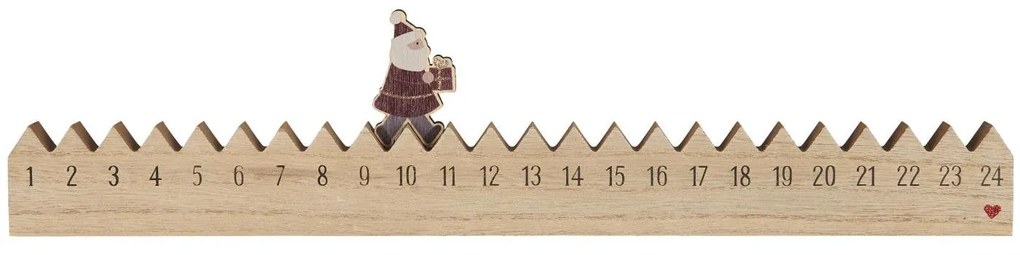 IB Laursen Calendar din lemn de Craciun SANTA CLAUS