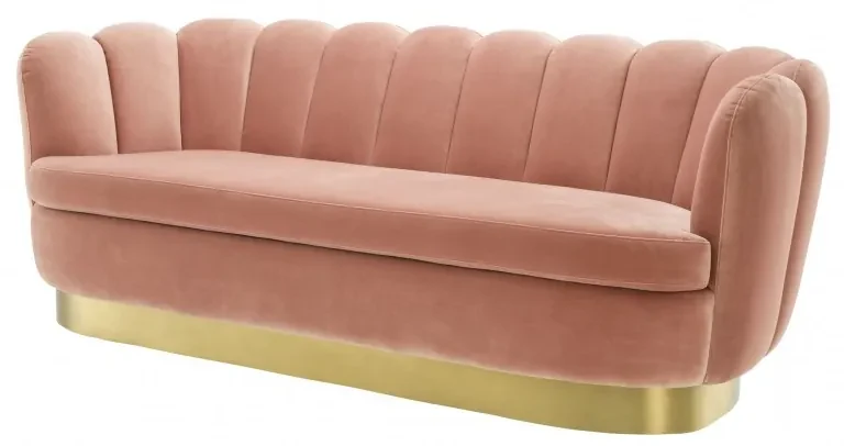 Canapea design LUX Mirage, catifea nude 113520 HZ