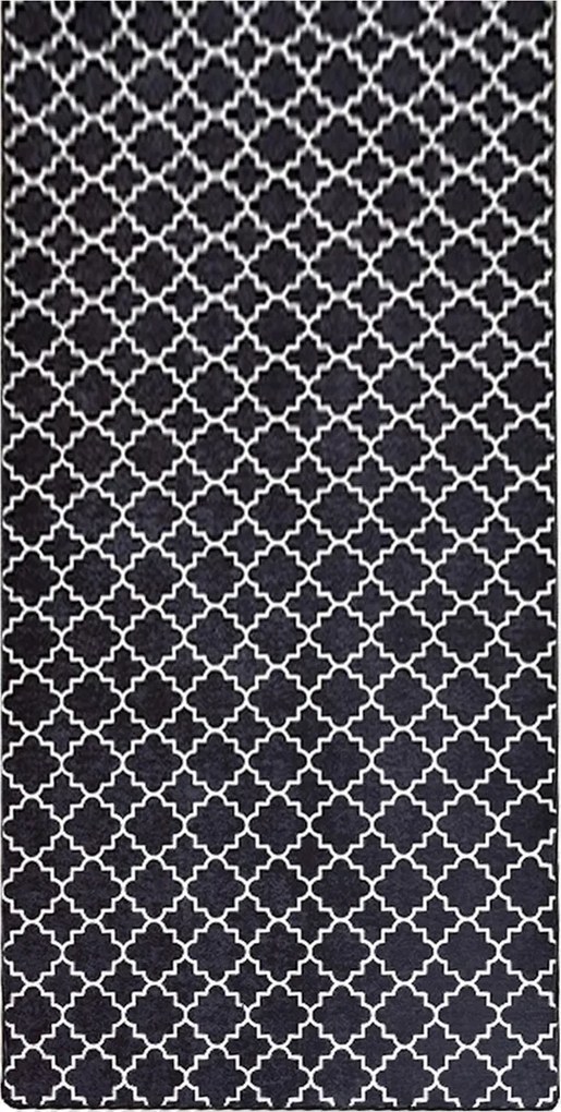Covor, Kupa, 80x150 cm, Alb/Negru