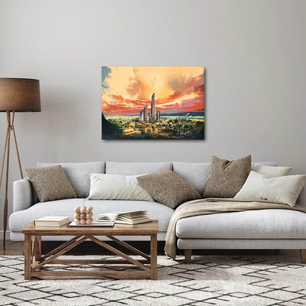Tablou - Orașul pictat (70x50 cm)