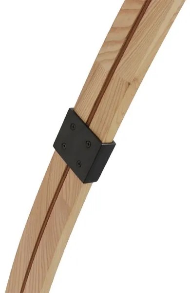 Lampă de podea 1xE27/60W/230V frasin/negru