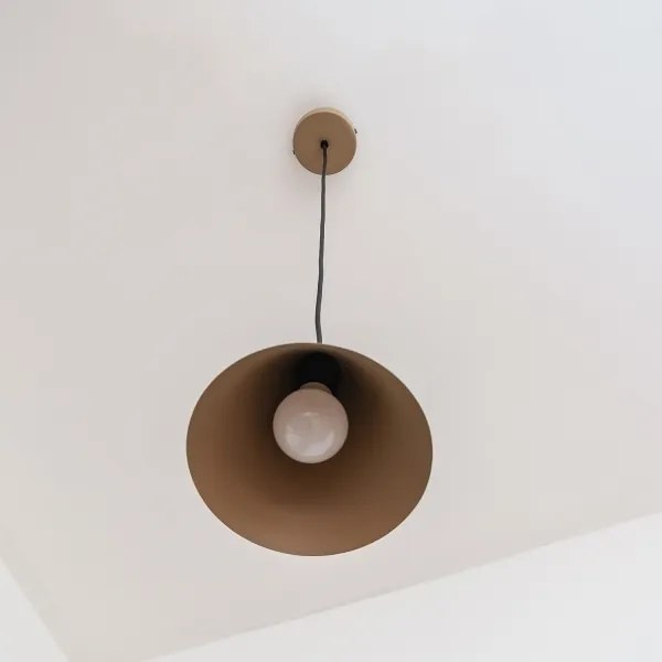 Pendul ETNA II pe cablu, 1xE27/15W/230V, diametru 18,5 cm, bej