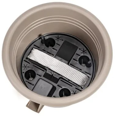 Plastia Ghiveci cu auto-irigare Narza diametru 60cm, gri, diam. 60 cm
