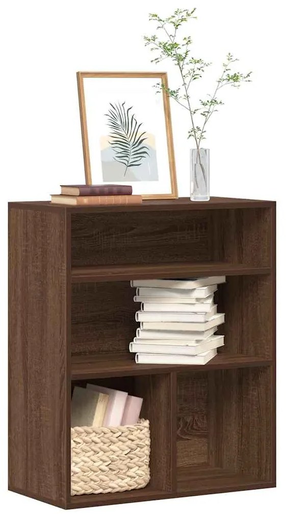 vidaXL Bibliotecă, stejar maro, 60x30x71,5 cm, lemn prelucrat