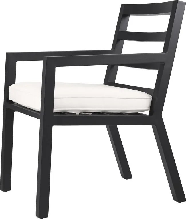 Scaun de interior/ exterior elegant design LUX Delta, negru 115003 HZ