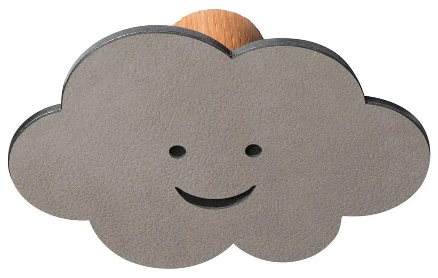 Cârlig gri de montat pe perete din oțel Cloud Dot Nupo – LIND DNA