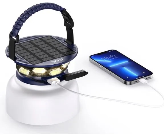 Lampă LED RGB solară portabilă reîncărcabilă LED/10W/5V 3600 mAh IP65