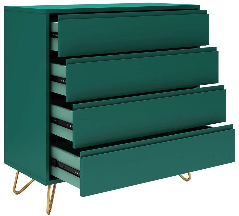 Comoda din MDF 90 cm verde