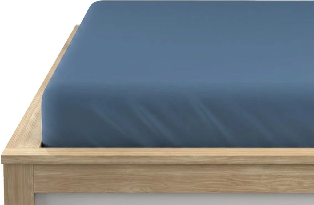Cearsaf din microfibra albastru 90 x 200 cm