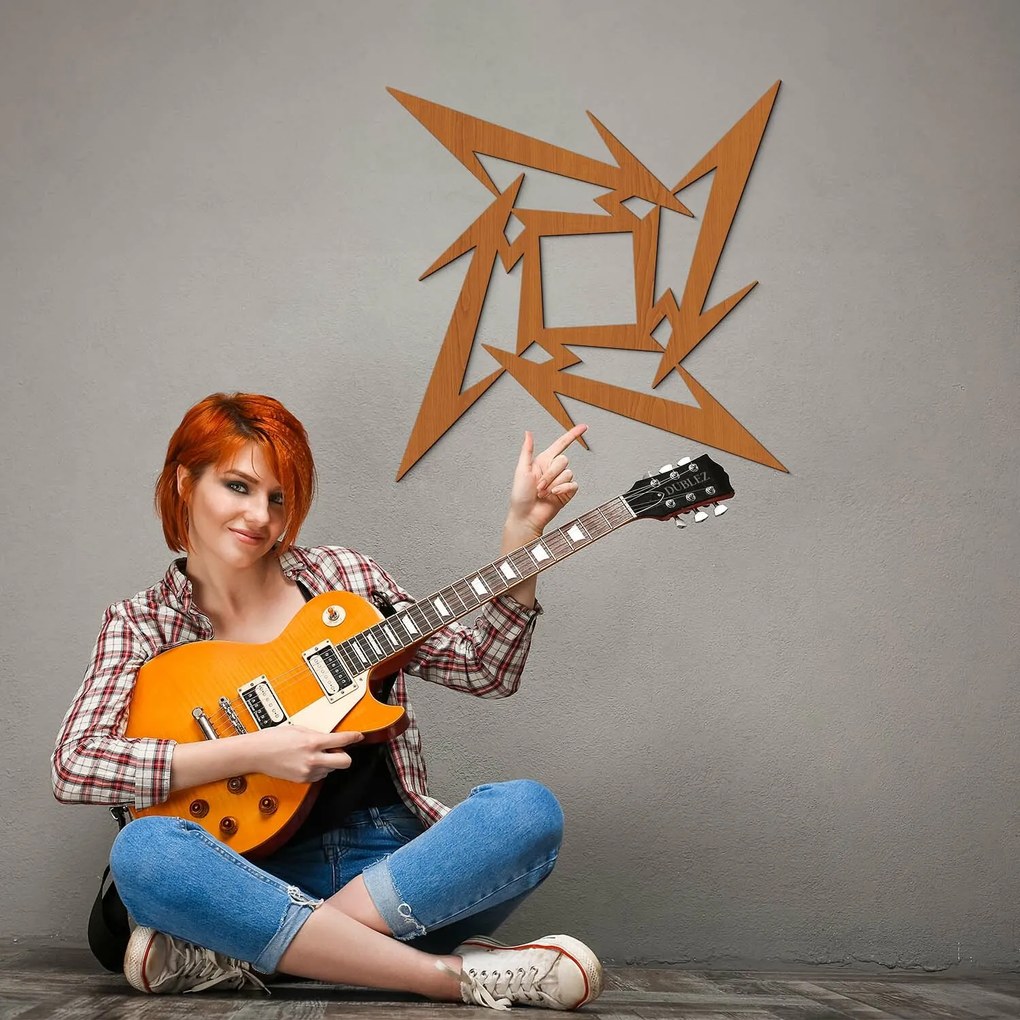 DUBLEZ | Simbol din lemn - Metallica Ninja Star
