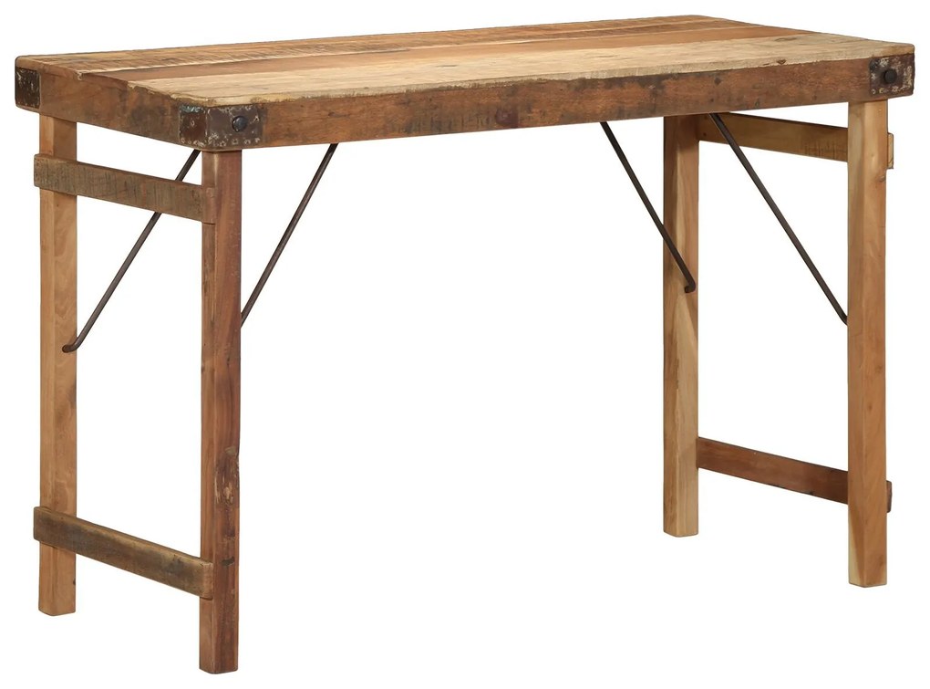 vidaXL Masă dining, 110x55x76 cm, lemn reciclat