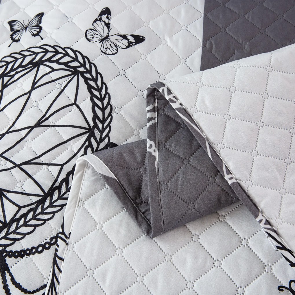 Cuvertura de pat TIRSO gri-alb Dimensiune: 220 x 240 cm