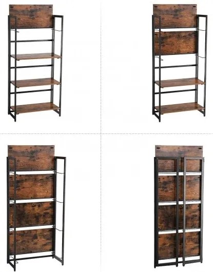Raft Vintage 4 Polite, Maro Rustic, 60 x 30 x 125.5 Cm