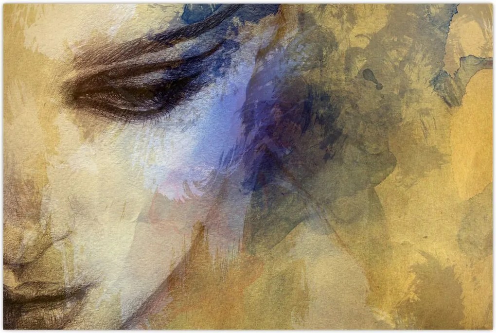 Tablou - Portretul femeii, desen (90x60 cm)