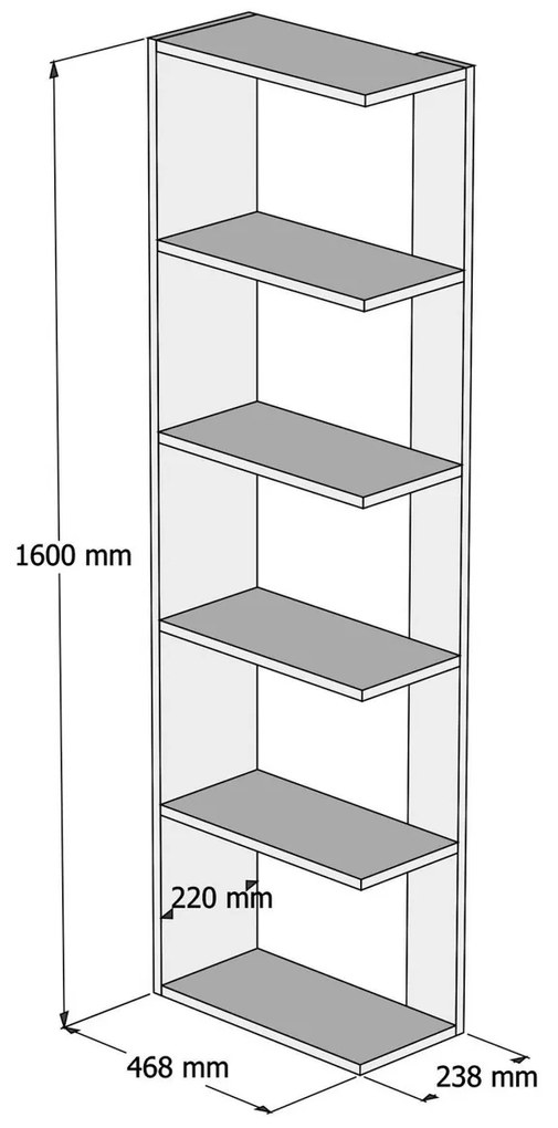 Biblioteca Tower Walnut