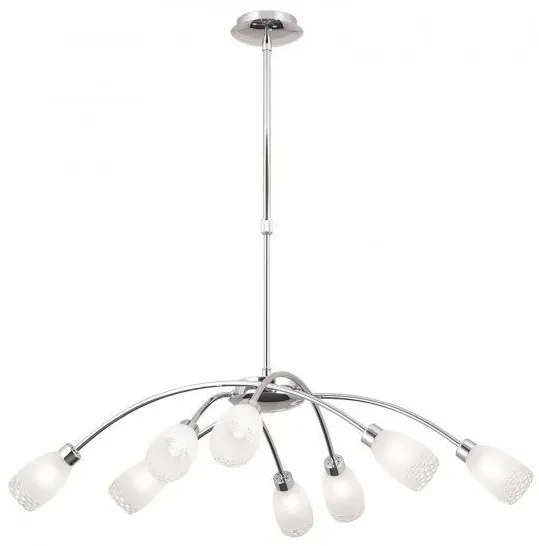 Lustra suspendata inaltime reglabila Carla LU 1672/8 chrom OR