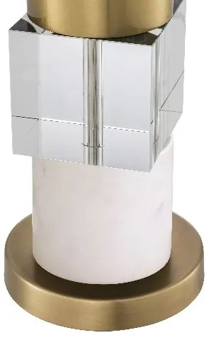 Veioza/ lampa de masa LUX Cullingham, alama antic/ alb