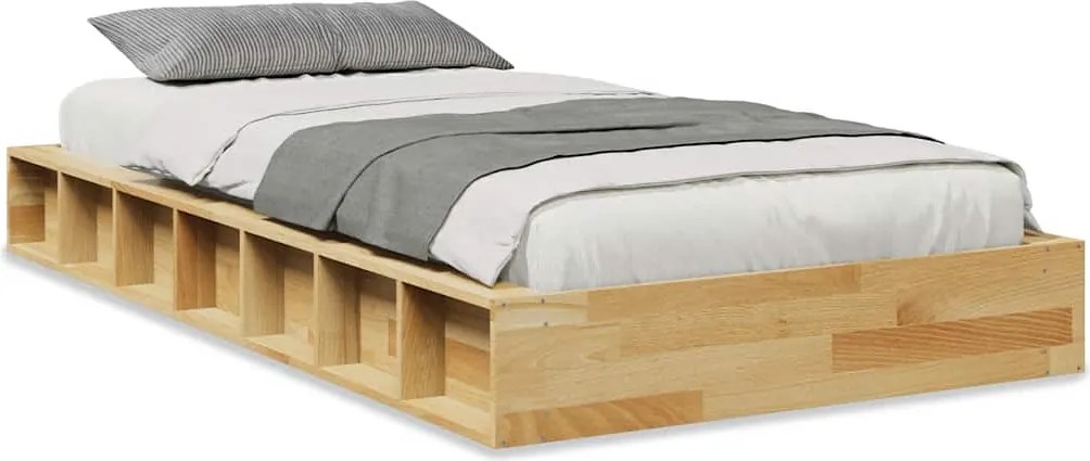 vidaXL Cadru pat fără saltea 90x200 cm lemn masiv de stejar