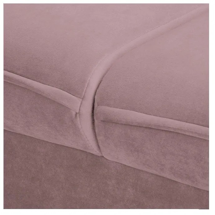 Canapea mov lavandă cu tapițerie din catifea 138 cm Juli – Ropez