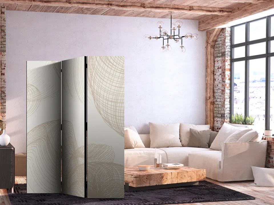 Paravan - Beige shapes on a light background