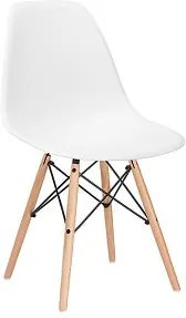 Scaun modern pentru living sau bucatarie Milano, 120kg, alb
