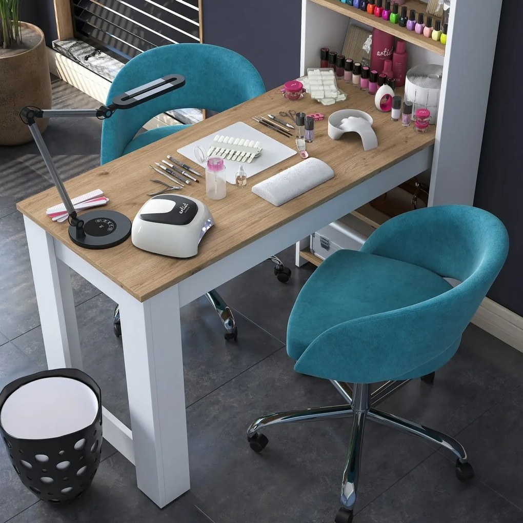 Masa de toaletă Milano White and Walnut