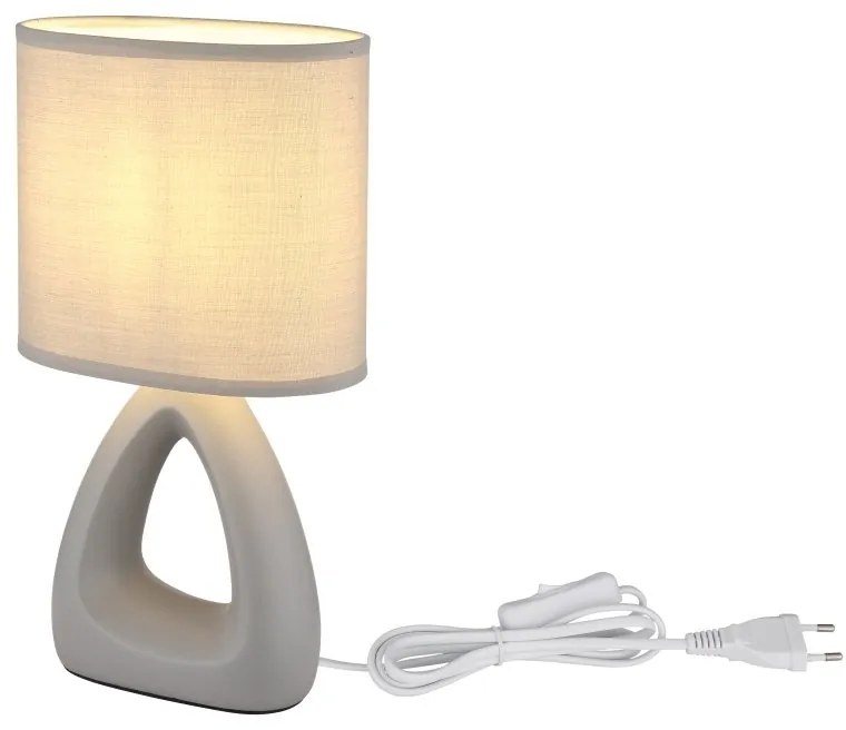 Lampa de masa ceramica gri TRIANGLE