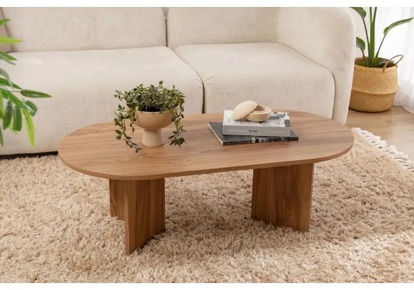 Măsuță de cafea OVAL 60x120 cm maro