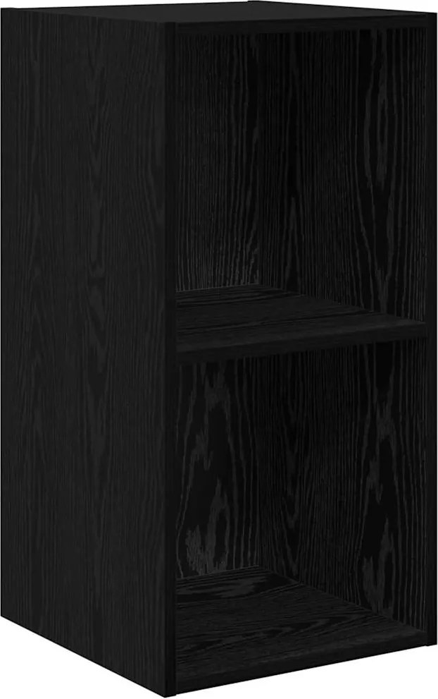 vidaXL Set comodă TV Stejar Negru 37 x 37 x 72 cm Lemn compozit