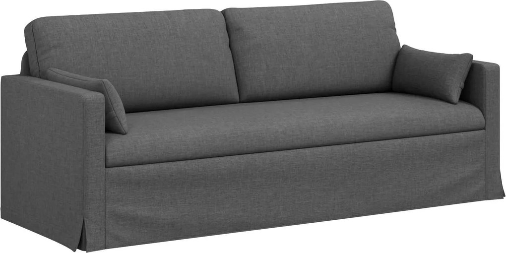 vidaXL Canapea Gri închis 198 x 78 x 80 cm țesătură