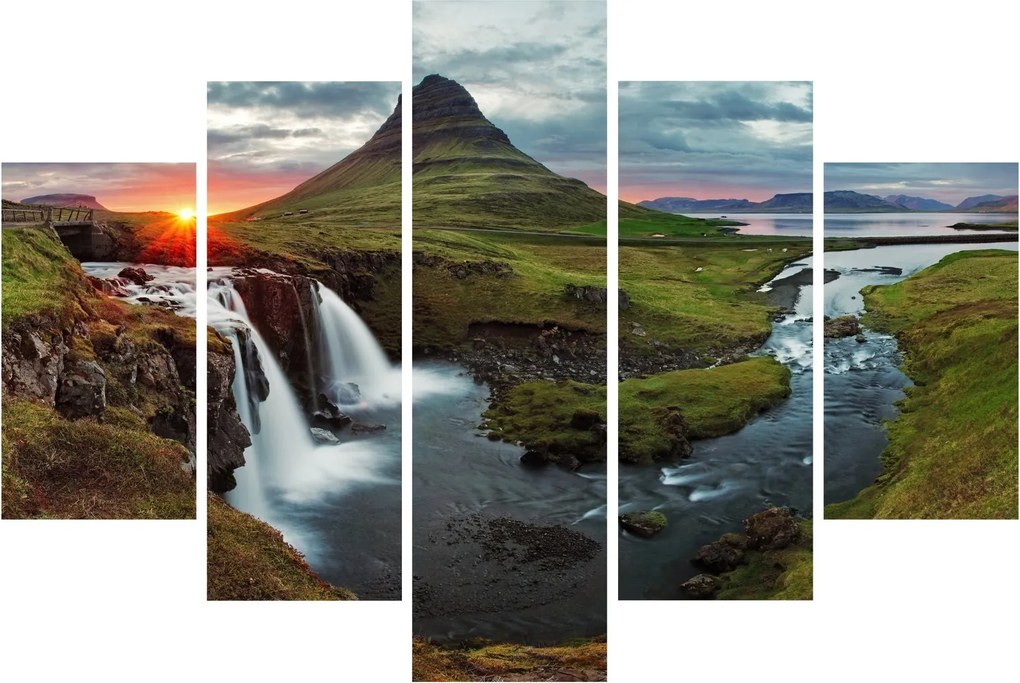 Tablou - Kirkjufell la apus (150x105 cm)