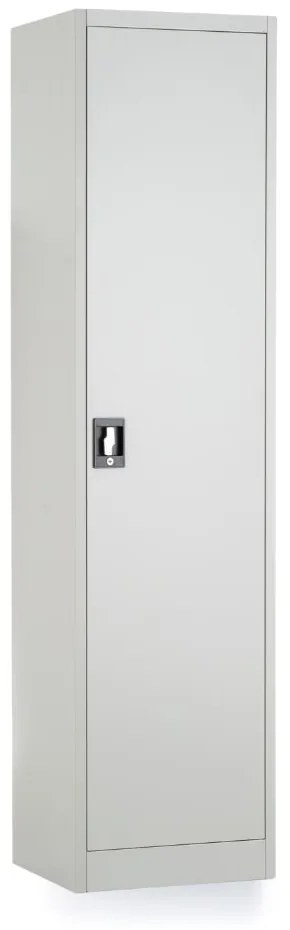 Dulap metalic universal, 50 x 40 x 185 cm, încuietoare cu cilindru, gri deschis - ral 7035