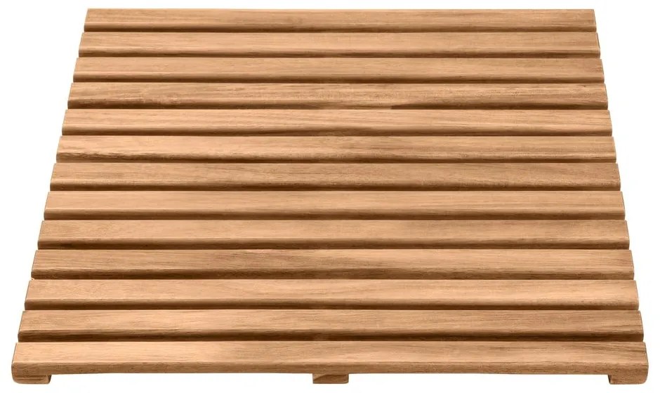 Covoraș de baie din lemn de salcâm, Wenko, 55 x 55 cm