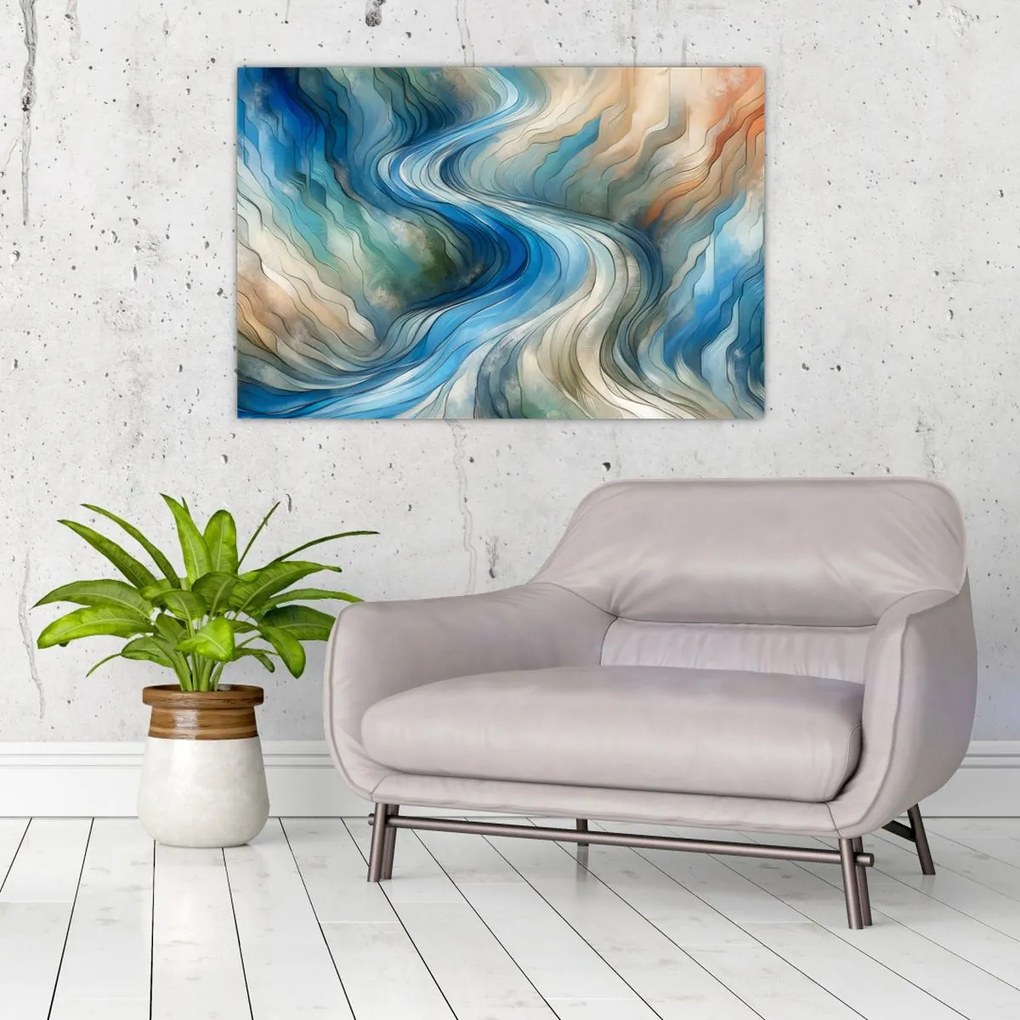 Tablou - Curent abstract (90x60 cm)