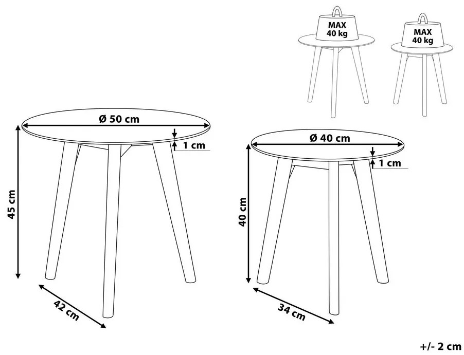 Set mese de cafea 2buc. Missoula (transparent). 1009371