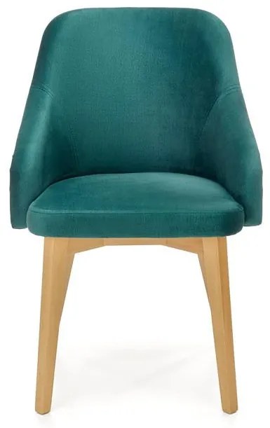 Scaun Toledo 2 velvet verde/stejar miere Monolith 37