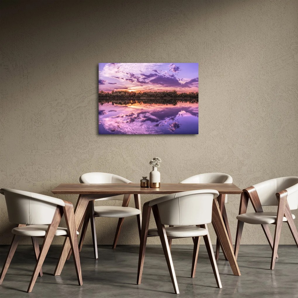 Tablou cu cerul violet (70x50 cm)