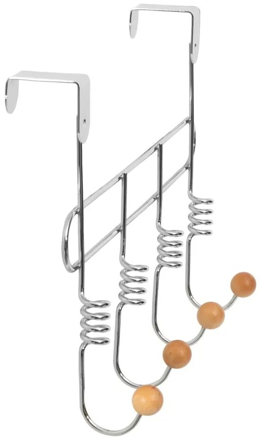 Cuier de ușă argintiu din metal 33 cm Spirale – Compactor