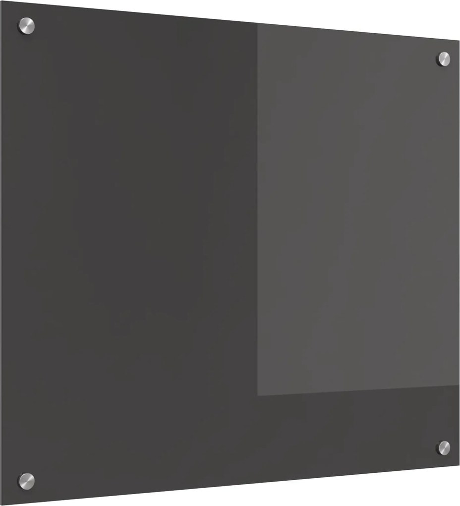 vidaXL Panou de bucătărie Gri închis 70 x 60 cm sticlă securizată