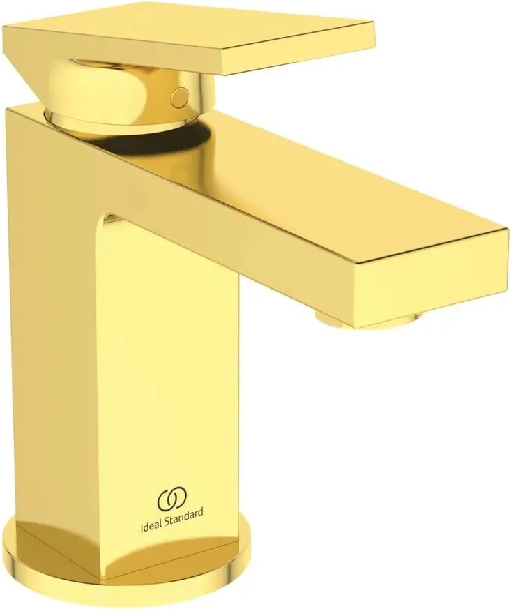 Baterie lavoar Ideal Standard Atelier Extra Piccolo auriu periat cu ventil Pop-Up metalic