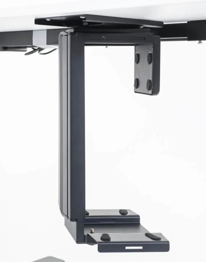 Suport unitate centrală universal, rotativ, reglabil pe înălțime și lățime - Negru