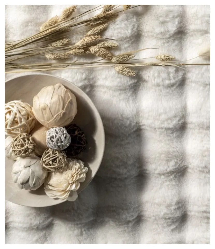 Covor alb lavabil 150x230 cm Bubble White – Mila Home