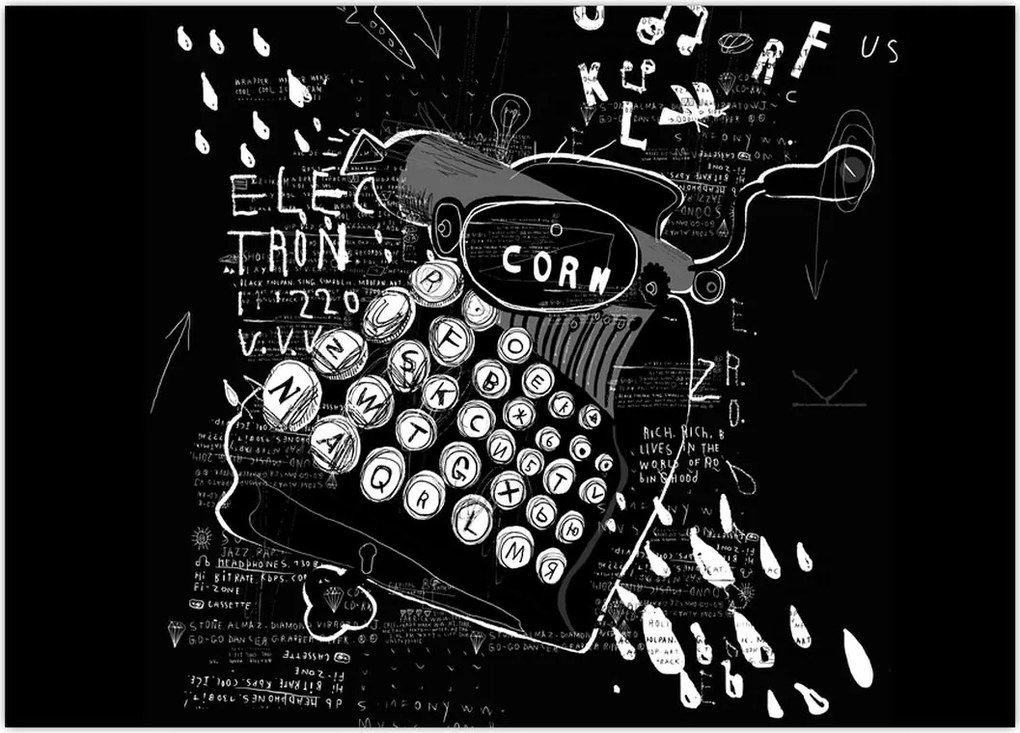 Tablou - Desen în stilul lui Banksy (70x50 cm)