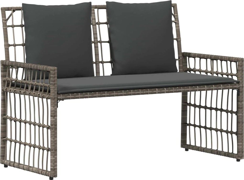 vidaXL Bancă de exterior Simplu Gri și gri închis 116 x 55 x 82 cm