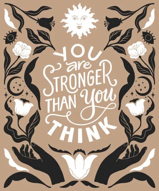 Ilustrație You are stronger than you think-, ElenKoss