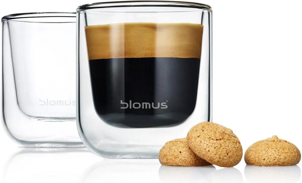 Set 2 buc. căni termice pentru espresso/aperitiv 80ml NERO - Blomus