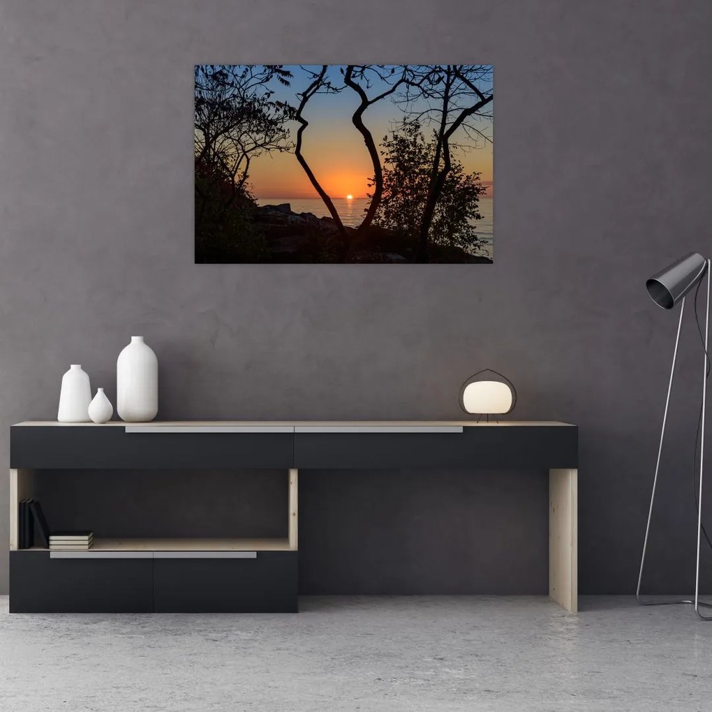 Tablou cu apus de soare (90x60 cm)